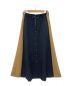 A+ TOKYO（エープラストウキョウ）の古着「ハーフZIPオープンフレアスカート」｜ブラック