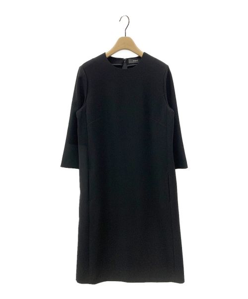 saqui（サキ）saqui (サキ) スリークォーター スリーブ ワンピース ブラック サイズ:38の古着・服飾アイテム