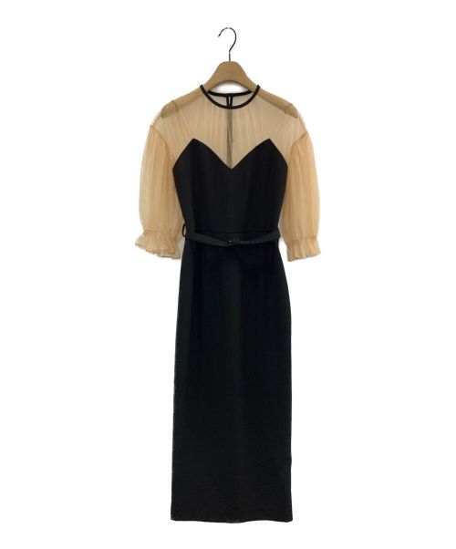 Ameri（アメリ）Ameri (アメリ) エアリースリーブタイトドレス ブラック サイズ:Sの古着・服飾アイテム