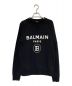 BALMAIN（バルマン）の古着「ロゴクルーネックスウェット」｜ブラック