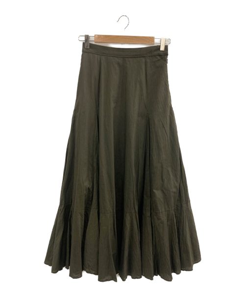 CEaRET（CEaRET）CEaRET (CEaRET) フレアボリュームスカート ブラウン サイズ:1の古着・服飾アイテム