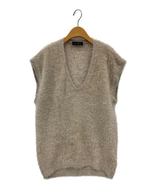 STUMBLY（スタンブリ―）STUMBLY (スタンブリ―) Fur Touch Knit Vest ベージュ サイズ:Fの古着・服飾アイテム