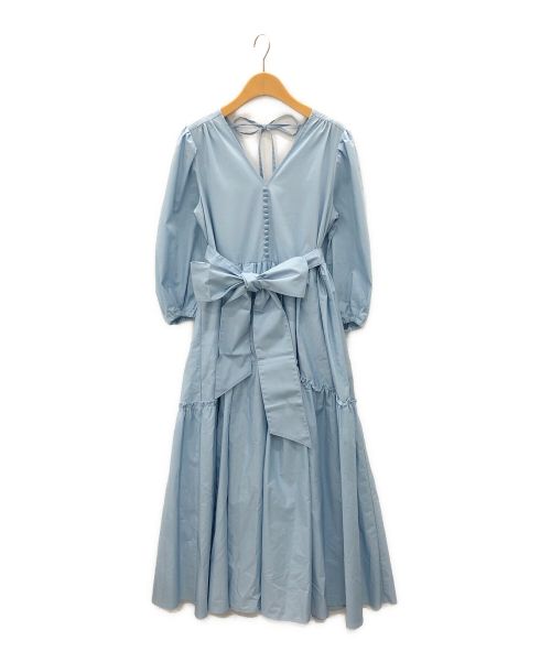 iDea Luce（イデア ルーチェ）iDea Luce (イデア ルーチェ) コットンティアードワンピース ブルー サイズ:Fの古着・服飾アイテム