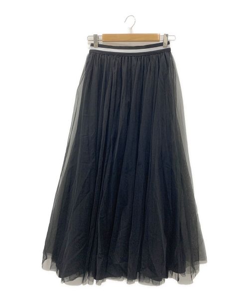 Loungedress（ラウンジドレス）Loungedress (ラウンジドレス) 2WAYチュールスカート ブラック サイズ:Fの古着・服飾アイテム