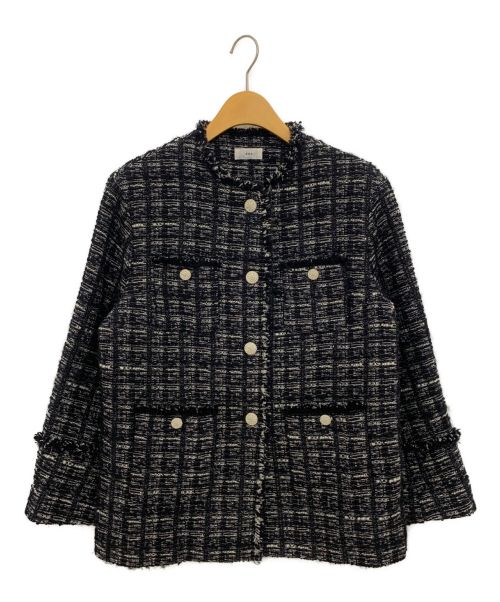 IENA（イエナ）IENA (イエナ) Monotone Tweed ジャケット ブラック サイズ:36の古着・服飾アイテム