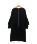 VERMEIL par iena (ヴェルメイユ パー イエナ) ROOM NO.8 BLACK (ルームエイトブラック) GERGETTE FLATR-SLEEVE DRESS ブラック サイズ:S：10000円