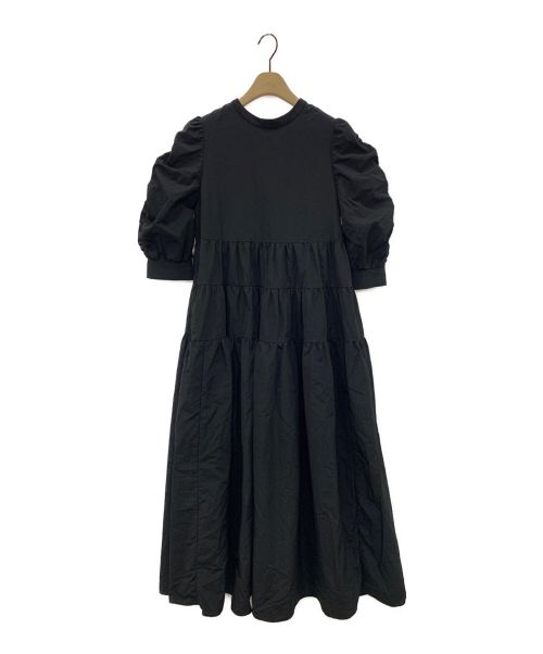 Ameri（アメリ）AMERI (アメリ) 7分袖ワンピース ブラック サイズ:Mの古着・服飾アイテム