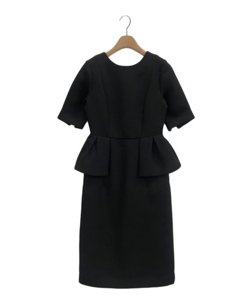 CELFORD（セルフォード）CELFORD (セルフォード) ドレスラボペプラムタイトワンピース ブラック サイズ:34の古着・服飾アイテム