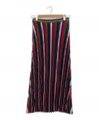 DAZZLE FASHIONダズル ファッション）の古着「Multi Color Pleats Skirt」｜マルチカラー