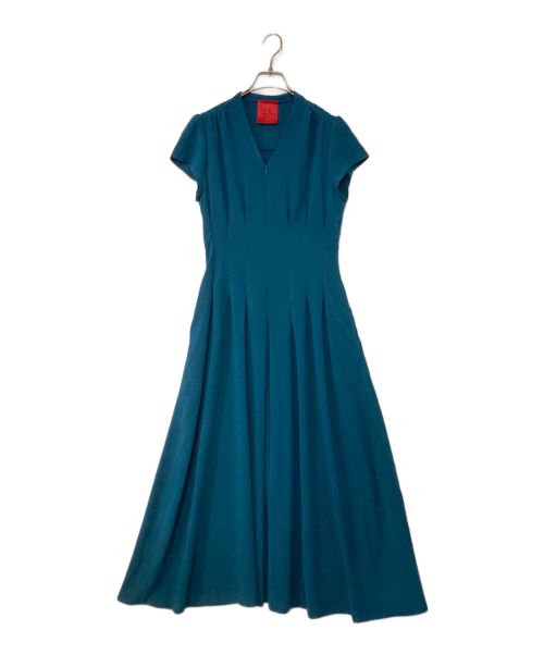 Sybilla（シビラ）Sybilla (シビラ) タッキングデザインドレス グリーン サイズ:Mの古着・服飾アイテム