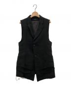 D.HYGENディーハイゲン）の古着「Linen tailored Vest」｜ブラック