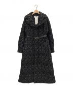 MURRALミューラル）の古着「Ice flower embroidery coat」｜ブラック