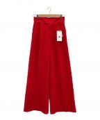 MAISON SPECIALメゾンスペシャル）の古着「Flocky Lace Pants」｜レッド