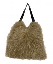 DOUDOU (ドゥドゥ) ビッグファーバッグ ベージュ