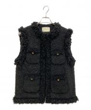 UNITED ARROWS (ユナイテッドアローズ) シャギーツイードベスト ブラック サイズ:36