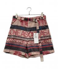 sacai (サカイ) eric haze (エリック・ヘイズ) プリントショートパンツ/Print Short Pants レッド サイズ:1