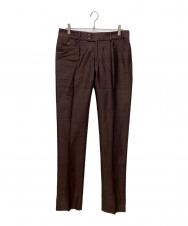 DOLCE & GABBANA (ドルチェ＆ガッバーナ) シルクスラックス ブラウン サイズ:48