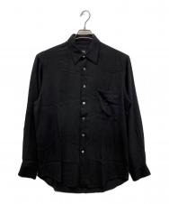 BOSS HUGO BOSS (ボス ヒューゴボス) シルクシャツ ブラック サイズ:M