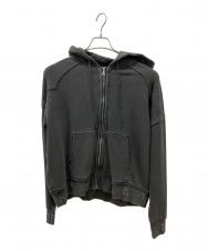 FACCIES (ファッチーズ) VINTAGE PROCESSING ZIPUP HOODIE ブラック サイズ:2