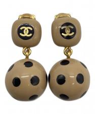 CHANEL (シャネル) ドットボール イヤリング ベージュ