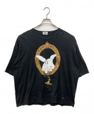 Vivienne Westwood man (ヴィヴィアン ウェストウッド マン) バニーインフレームTシャツ ブラック サイズ:FREE