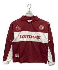 TENBOX (テンボックス) Convertible Game Shirt ワインレッド サイズ:S