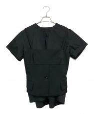 sacai (サカイ) ベストセット レイヤードカットソー ブラック サイズ:1