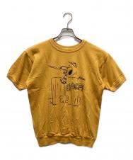 WAREHOUSE (ウエアハウス) PEANUTS (ピーナッツ) 半袖スウェット イエロー サイズ:M