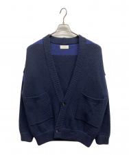 taupe (トープ) RAHBEN WAFFLE KNIT CARDIGAN ネイビー サイズ:02