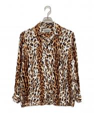 WACKO MARIA (ワコマリア) LEOPARD HAWAIIAN SHIRT L/S ベージュ サイズ:XS