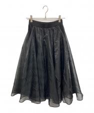 SYSORUS (シソラス) オーガンジースカート ブラック サイズ:36