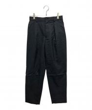 MARKAWARE (マーカウェア) FRONT PLEATS PEGTOP ORGANIC WOOL TROPICAL グレー サイズ:1