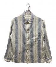 LEMAIRE (ルメール) PYJAMA SHIRT アイボリー×ブルー サイズ:46