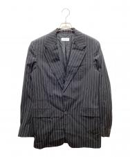 DRIES VAN NOTEN (ドリスヴァンノッテン) テーラードジャケット ブラック×ホワイト サイズ:48