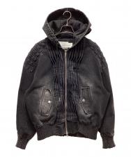 FENG CHEN WANG (フェンチェンワン) DENIM FOLDING OVERSIZED JACKET ブラック サイズ:Ｍ