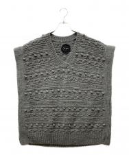 pheeta (フィータ) Clara ニットベスト グレー サイズ:記載なし