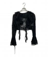 PRANK PROJECT (プランクプロジェクト) Lace Frill Wave Cardigan ブラック サイズ:Free