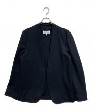 Maison Margiela (メゾンマルジェラ) ノーカラージャケット ブラック サイズ:44