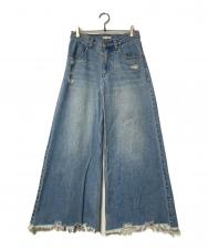 PROTAGONISTA (プロタゴニスタ) ワイド フレアデニム インディゴ