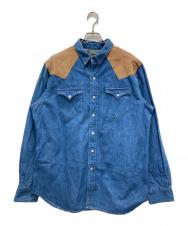 RALPH LAUREN (ラルフローレン) POLO COUNTRY (ポロカントリー) デニムウエスタンシャツ インディゴ サイズ:XL