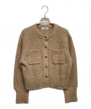 ARPEGE STORY (アルページュストーリー) スパンコールニットジャケット ベージュ サイズ:2