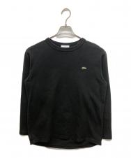 LACOSTE (ラコステ) クラシックフィットロングスリーブTシャツ　カットソー ブラック サイズ:M