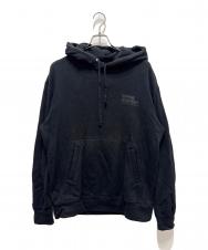 COMME des GARCONS BLACKMARKET (コムデギャルソンブラックマーケット) stussy (ステューシー) プルオーバーパーカー ブラック サイズ:XXL