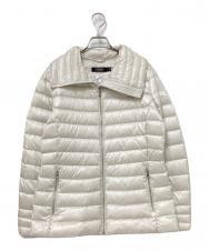 LAUREN RALPH LAUREN (ローレンラルフローレン) オーバーサイズカラー キルテッド ダウン コート アイボリー サイズ:M