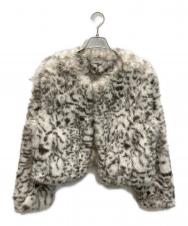 KIJUN (キジュン) Faux Fur Short Jacket Zebra ベージュ サイズ:S