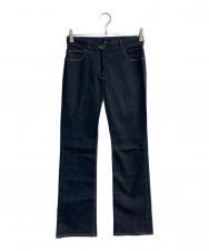 CELINE (セリーヌ) ロゴ刺繍フレアデニムパンツ 21340/1580 インディゴ サイズ:36