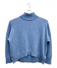 CINOH (チノ) STUDIOUS (ステュディオス) ステッチオーバーニット ブルー サイズ:36(2)