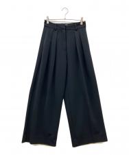 TODAYFUL (トゥデイフル) Doubletuck Twill Trousers ブラック サイズ:38