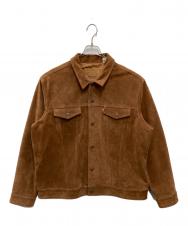 LEVI'S PReMIUM (リーバイス プレミアム) JOURNAL STANDARD (ジャーナルスタンダード) 別注TYPE III スエードトラッカージャケット ブラウン サイズ:XL