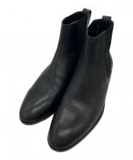 BURBERRY BLACK LABEL (バーバリーブラックレーベル) サイドゴアブーツ ブラック サイズ:26cm